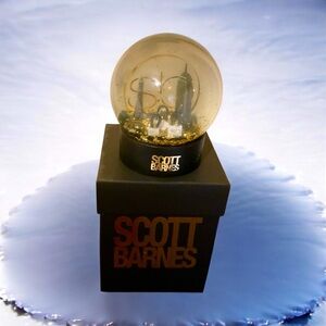 SCOTT BARNES SNOW GLOBE LIMITED EDITION HOLIDAY